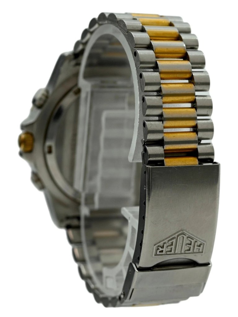 Tag Heuer 38mm Men's Two Tone Series 3000 Grey Dial Chronograph Watch- 234.206! — image 2 of 8